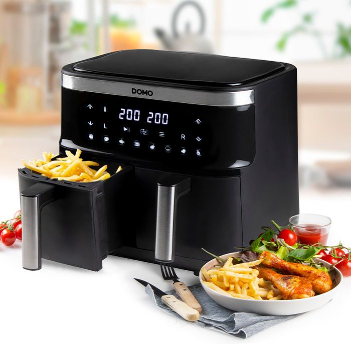 Airfryer DOMO DOUBLE FRY DO537FR Electro Dépôt