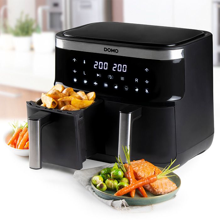 Airfryer DOMO DOUBLE FRY DO537FR Electro Dépôt