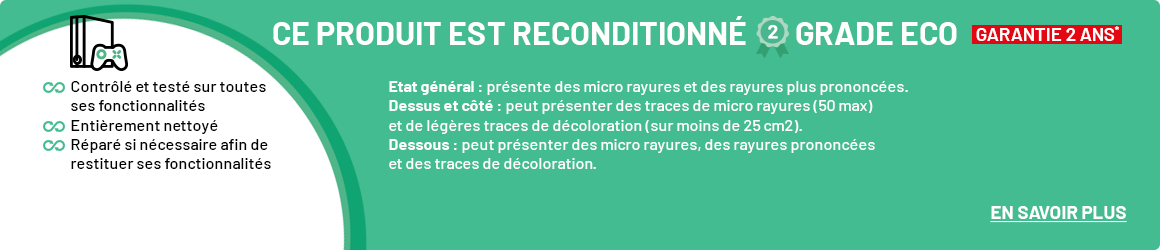 Ce produit est reconditionné
