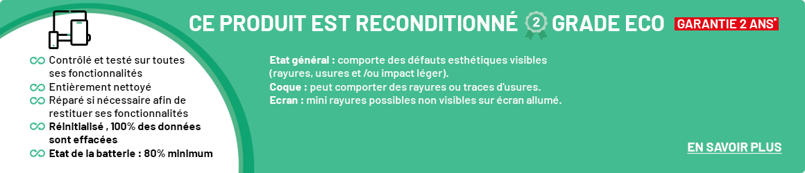 Ce produit est reconditionné