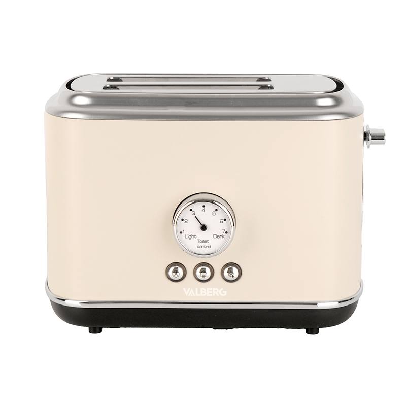 VALBERG Broodrooster  Val-tc2retro-c Cr&egrave;me