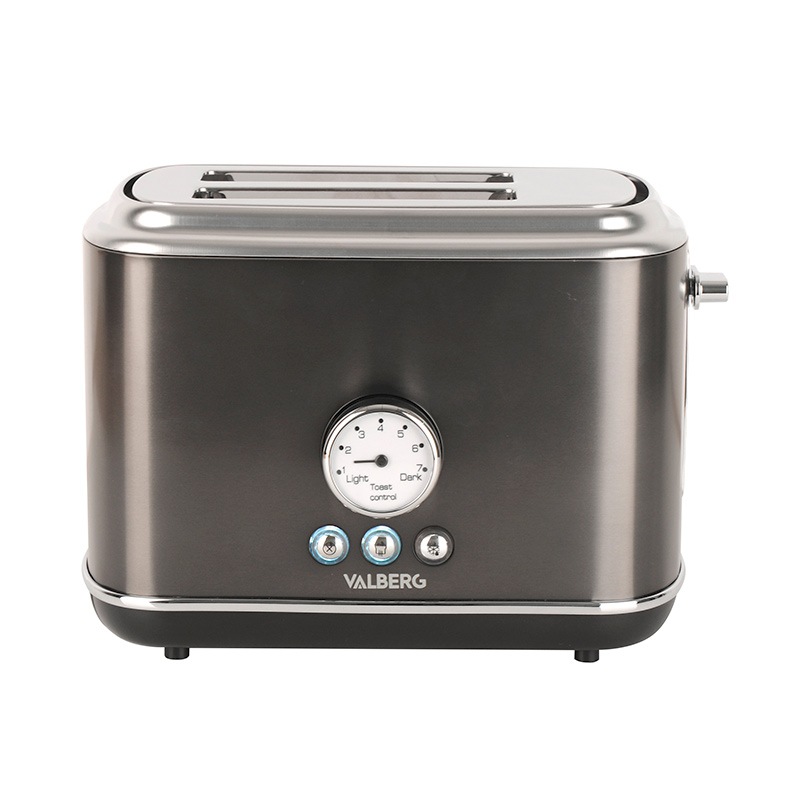 VALBERG Broodrooster  Val-tc2retro-dx Dark Inox