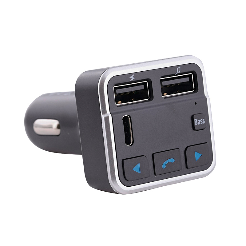 Transmetteur FM Bluetooth T'nB - Kit Mains Libres Voiture - Charge USB - Pour Smartphone Sans Bluetooth