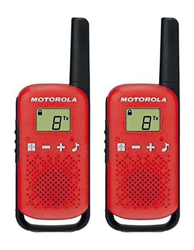Walkie Talkie Motorola T42 Red X 2