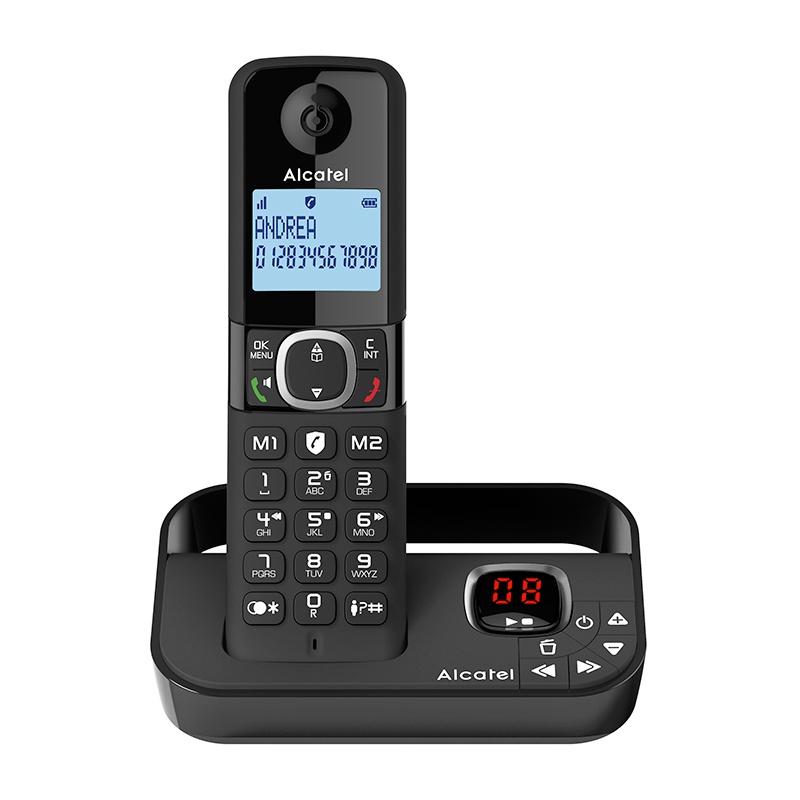 Solo Telefoon Alcatel F860 Voice Met Antwoordapparaat Zwart