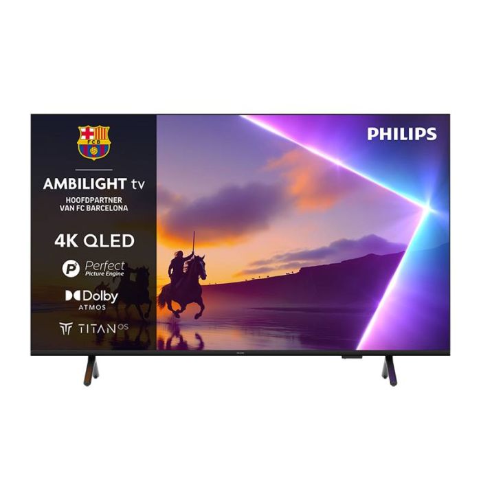 TV Philips Ambilight 65 Pouces 4K UHD - Smart TV Avec Son Dolby Atmos, Titan OS Et Alexa Intégrée