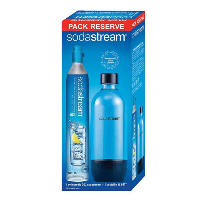 Pack 1 cylindre CO2 + 1 bouteille SODASTREAM Electro Dépôt