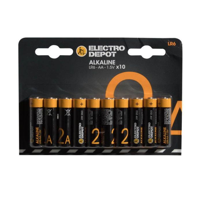 Batterij ELECTRO DÉPÔT Alkaline AA- LR6 x 10