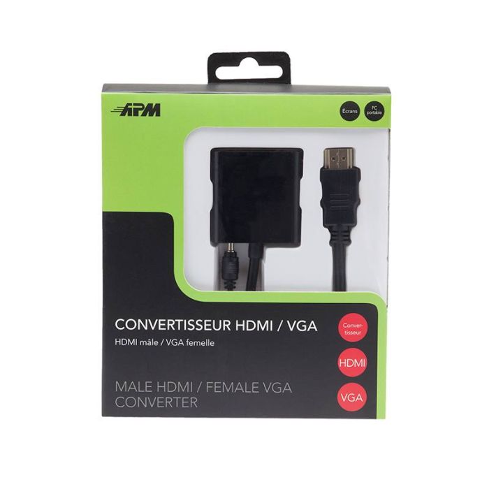 Converter APM HDMI/VGA MALE/FEMALE
