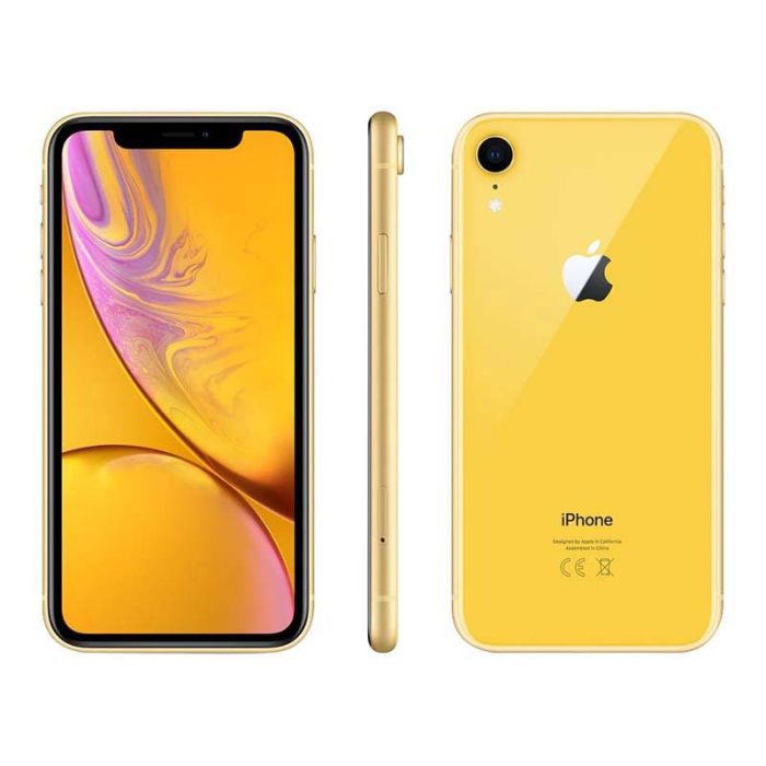 APPLE iPhone XR 64Gb geel  Refurbished grade eco + hoesje