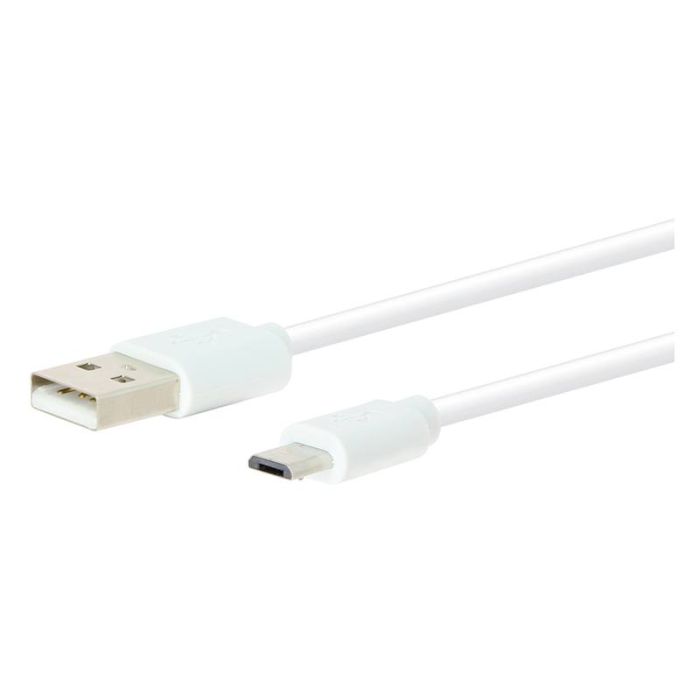 Kabel HIGH ONE 1m Wit PVC Micro USB