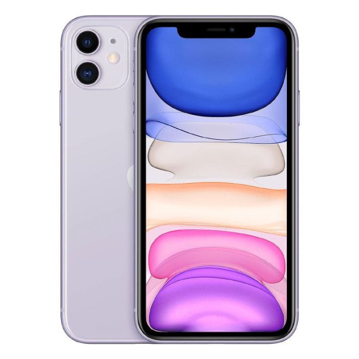 APPLE iPhone 11 64Gb violet  Refurbished grade eco + hoesje