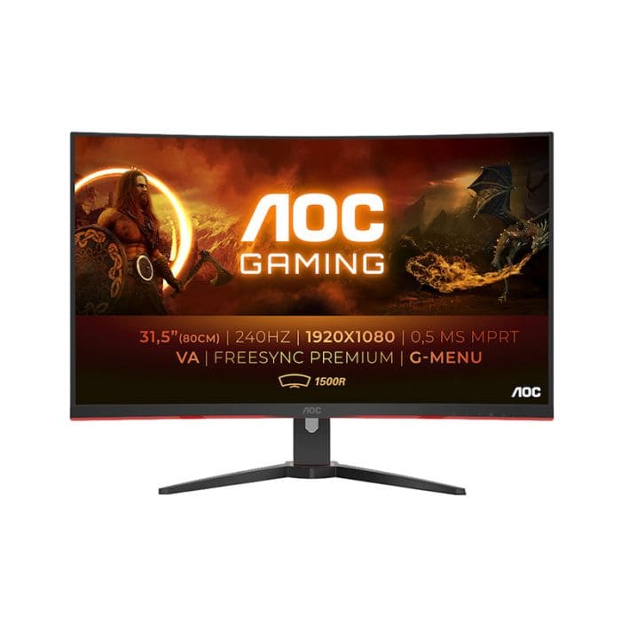 Extreme gamer Moniteur Gaming Incurvé 32M2000C 32´´ Full HD VA LCD 240Hz  Argenté