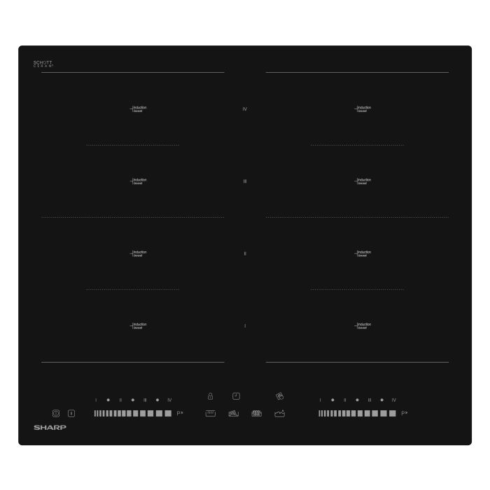 Plaque de cuisson induction SHARP KH6I46NS00 Electro Dépôt
