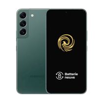 Smartphone SAMSUNG GALAXY S22 5G 128Go Vert reconditionné Grade A+ Batterie Neuve