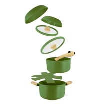 Kookset MENASTYL SUPERBALL 8-delig olive