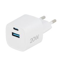 Chargeur Secteur EDENWOOD - Double Port USB-C (20W) & USB-A (18W)