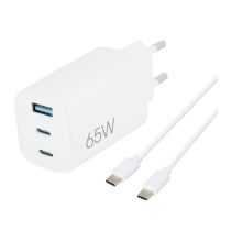 Edenwood oplader 65w met 3 poorten (1USB A  en 2 USB C