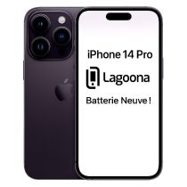 APPLE iPhone 14 Pro 256Go Noir Reconditionné Grade A+ Batterie Neuve