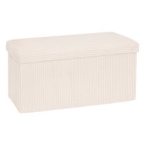 Opvouwbare dubbele poef - 76x38x38 cm - Fluweel