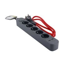 Chacon Stekkerdoos 5-voudig + 2x USB-A – 1,5m kabel