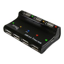 Hub USB SPYKER vers 7 ports USB 2.0 Noir