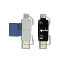 Lecteur CONNECTLAND GC-809 USB/micro USB pour carte micro-SD (coloris aléatoire)