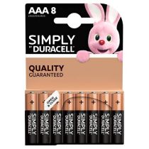 Batterij DURACELL Simply AAA X8
