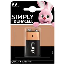 Batterij DURACELL Simply 9V X1