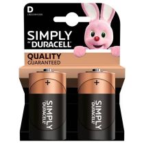 Batterij DURACELL Simply D X2