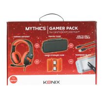 PACK accessoires 5 in 1 KONIX NINTENDO Switch (hoofdtelefoon, draagtas, case, snoer, tempered glass)