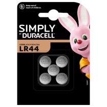 Batterijen DURACELL Simply LR44 x 5