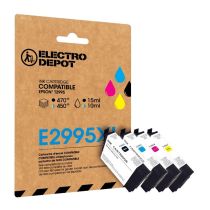 compatibele inktcartridge   ELECTRO DEPOT Epson E2995 XL pack zwart en kleuren (aardbei)