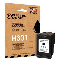 Inktpatroon ELECTRO DEPOT compatibel HP H301 zwart