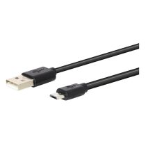 Oplaad Kabel HIGH ONE 1M zwart MICRO USB
