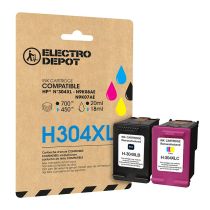 inkt Cartridge ELECTRO DEPOT compatibel met HP H304 pack XL