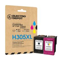 Inkt Cartridge ELECTRO DEPOT compatibel HP H305xl zwart en kleur