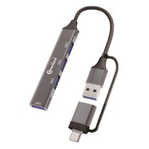 Hub USB-C CONNECTLAND vers 4 ports  Noir