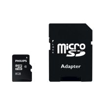 Micro SD-kaart PHILIPS 8Gb klasse 10+adp