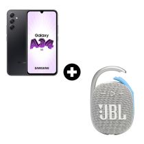 Pack Smartphone A34 5G 128 Go + JBL Clip 4 Blanc