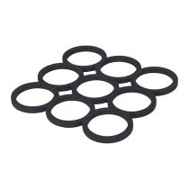 Siliconen onderzetter geometrische vormen