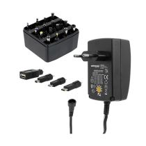EDENWOOD Universele Voedingsadapter 27W - 3V tot 12V - 20 Connectoren + USB-C
