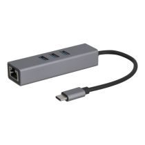 Adapter EDENWOOD USB-C => RJ45 + 3 USB-A