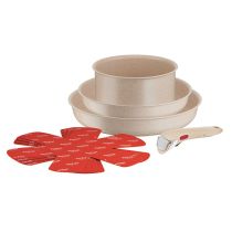 TEFAL Ingenio Delight 8-delige pannenset  crème