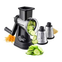 Roterende keukenrasp met 3 trommels