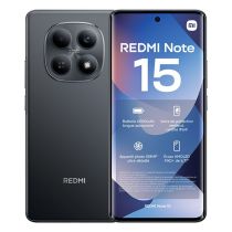 Smartphone XIAOMI Redmi Note 15 4G 256Go Noir + Coque
