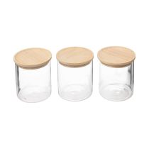 Set van 3 Glazen Voorraadpotten 350 ml