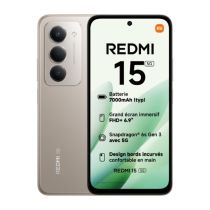 Smartphone XIAOMI Redmi 15 5G 256Go Gris