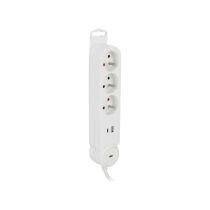 Multiprise ZENITECH 3 prises + 1USB-A + 1USB-C