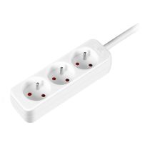 Multistekker GAO x3 2P+T wit 3G1.00mm
